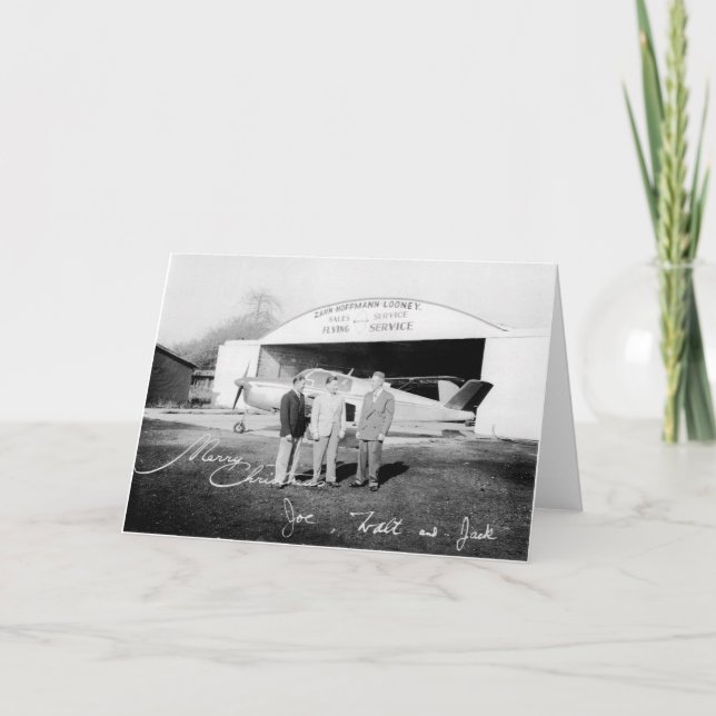 Carte de Noël Rare Zahns Airport (Devant)