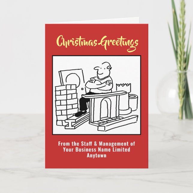 Carte de Noël Recyclage ou Recyclage des matières (Devant)