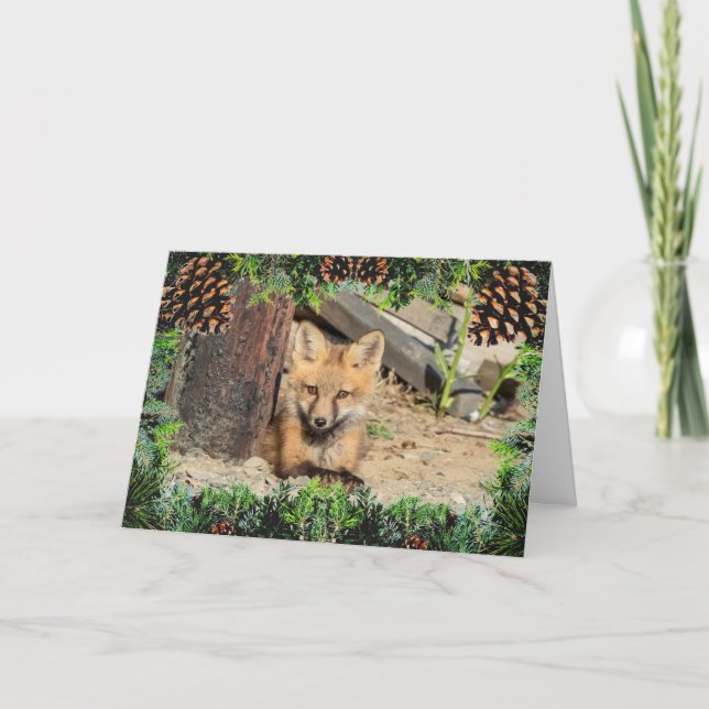 Carte de Noël Red Fox Kit (Devant)
