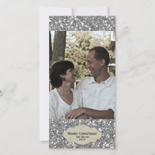 Carte de Noël réglable Parties scintillant en arge