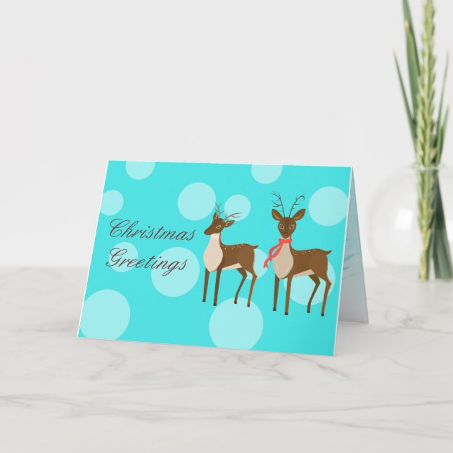 Carte de Noël Reindeer (Devant)