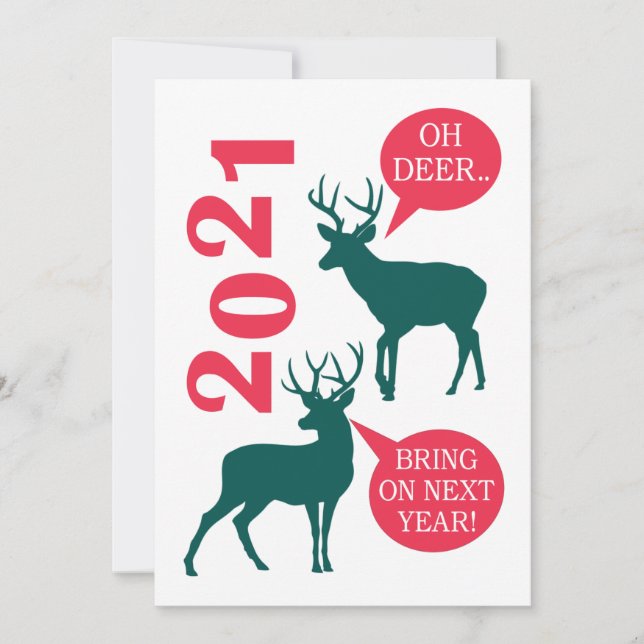 Carte de Noël Reindeer 2021 (Devant)