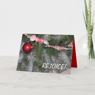 Carte de Noël/Réjouissez-vous