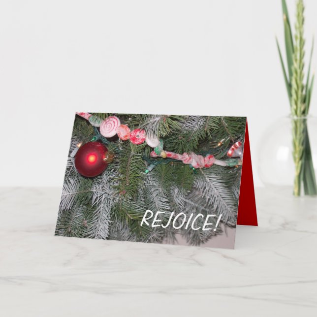 Carte de Noël/Réjouissez-vous (Devant)