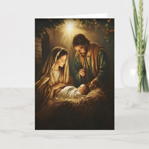 Carte de Noël religieuse