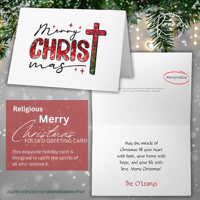 Carte de Noël religieuse "Joyeux Noël" (Créateur téléchargé)