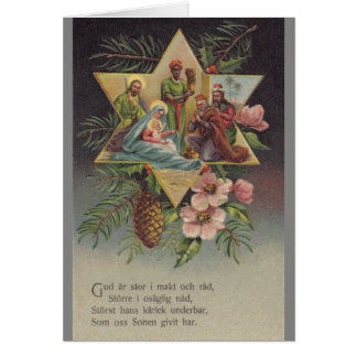 Cartes de vœux Noël Religieuse Vintage | Zazzle.fr