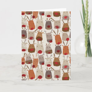 Carte de Noël - Renard de Design Scandinave