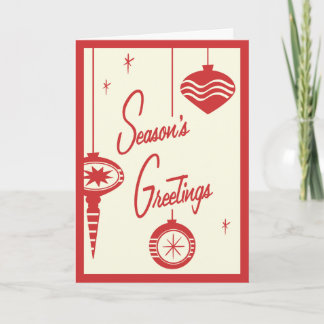 Carte de Noël rétro