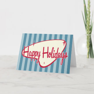 Carte de Noël rétro