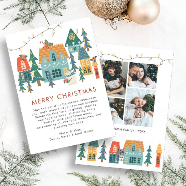 Carte de Noël rétro avec photo (Créateur téléchargé)