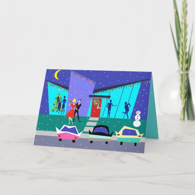Carte de Noël Retro Holiday (Devant)