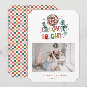 Carte de Noël Rétro Photo