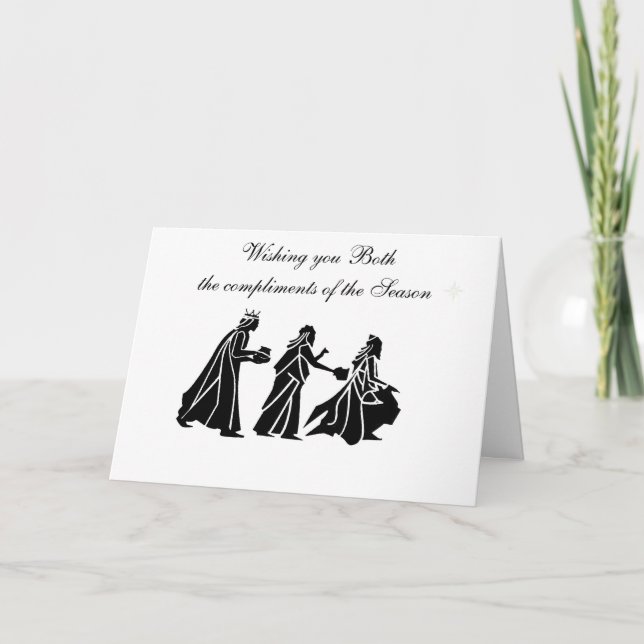CARTE DE NOËL ROIS MAGES (Devant)