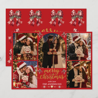 Carte de Noël romantique pour couple