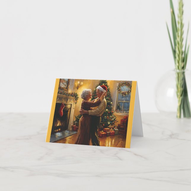 Carte de Noël romantique pour mari ou femme (Devant)