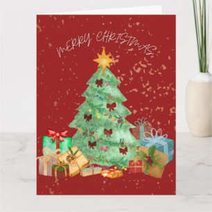CARTE DE NOËL(ROUGE)