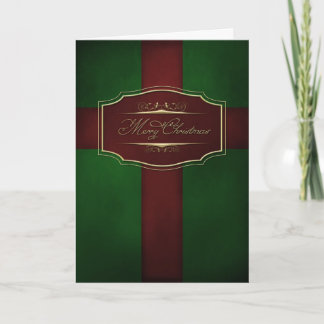 Carte de Noël Rouge et Vert