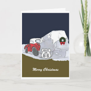 Carte de Noël Route 66