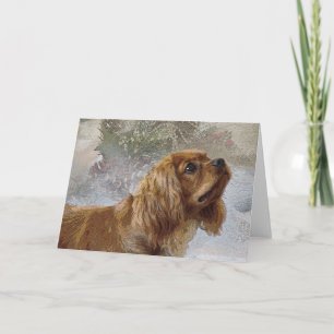 Carte de Noël Ruby Cavalier