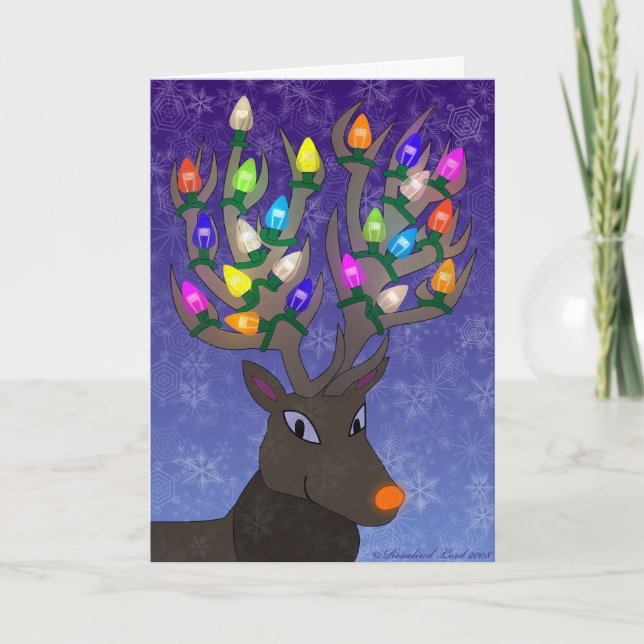 Carte de Noël Rudolf (Devant)