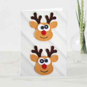 Carte de Noël Rudolph
