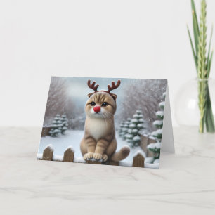 Carte de Noël Rudolph Whiskers
