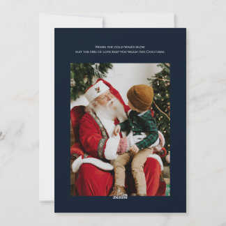 Carte de Noël rustique d'hiver