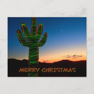 Carte de Noël Saguaro Cactus