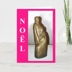 Carte de Noël sainte de famille