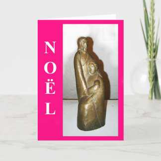 Carte de Noël sainte de famille