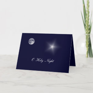 Carte de Noël sainte de nuit d'O