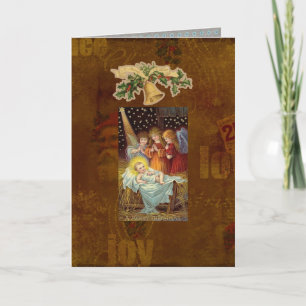 Carte de Noël sainte de saison