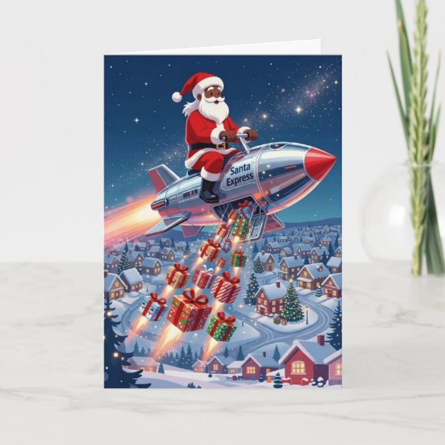 Carte de Noël Santa Express (Devant)