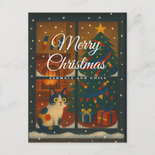Carte de Noël Sarmale et Chill