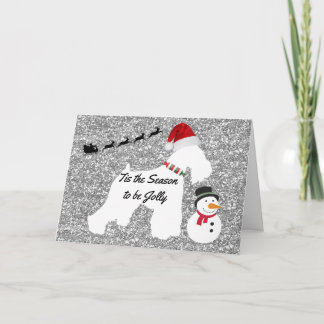 Carte de Noël (Schnauzer)