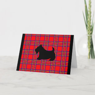 Carte de Noël Scottish Terrier