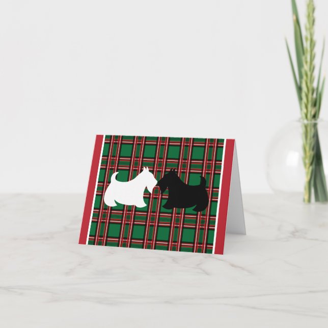 Carte de Noël Scottish Terrier (Devant)