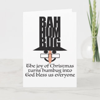 Carte de Noël Scrooge