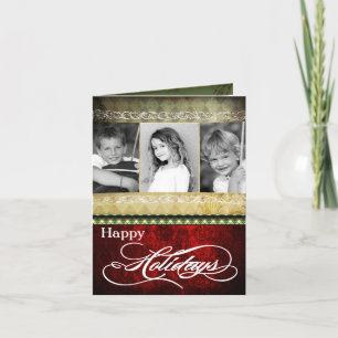 carte de Noël SE PLIANTE personnalisée par 5x7 de