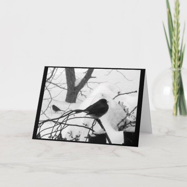 Carte de Noël sereine de Snowbird (Devant)