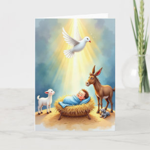 Carte de Noël Sérénité pour Bébé