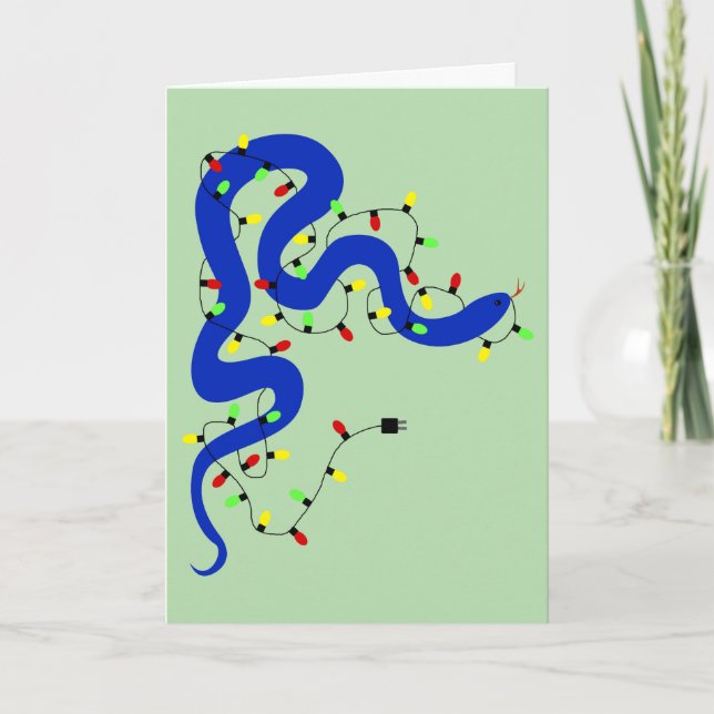 Carte de Noël serpent (Devant)