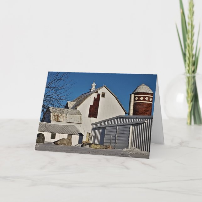 Carte de Noël "Shady Oak Farm" (Devant)