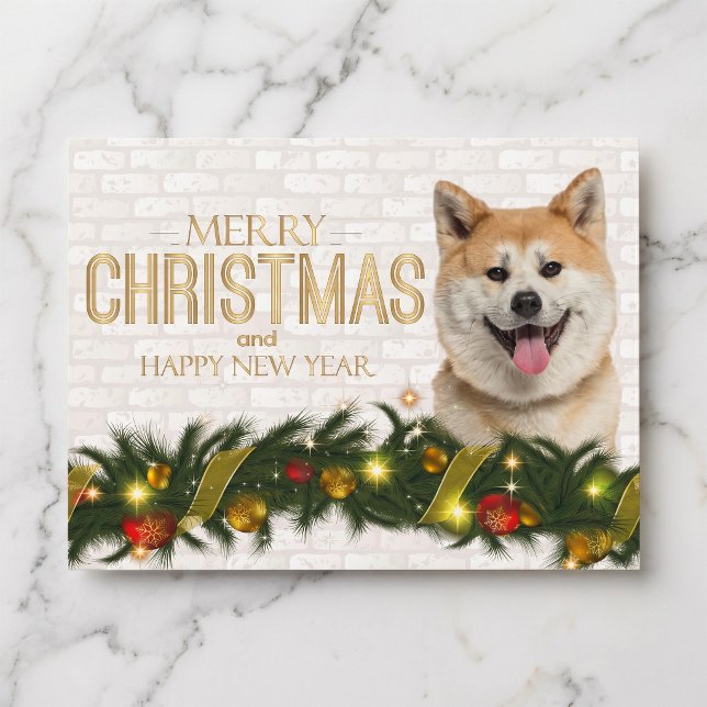 Carte de Noël Shiba Inu (Shiba Inus make the holidays bright.)