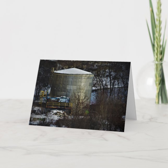 Carte de Noël "Silo Planté" (Devant)