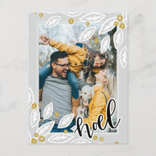 Carte de Noël Silver & Gold Noel Photo