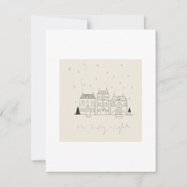 Carte de Noël simple (Devant)