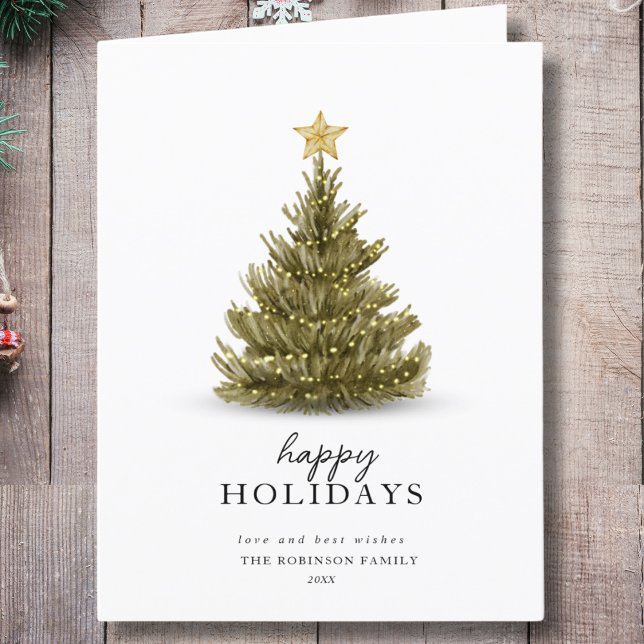 Carte de Noël simple avec un pin pour les fêtes de (Créateur téléchargé)