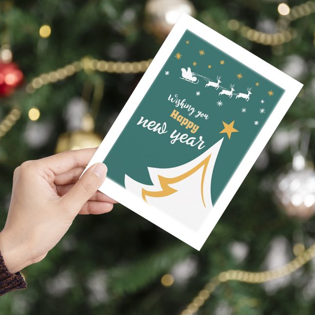 Carte de Noël simple et élégante Arbre de Noël (Créateur téléchargé)